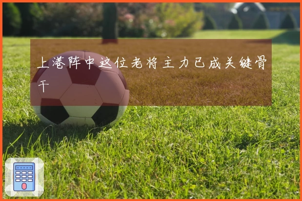 上港阵中这位老将主力已成关键骨干