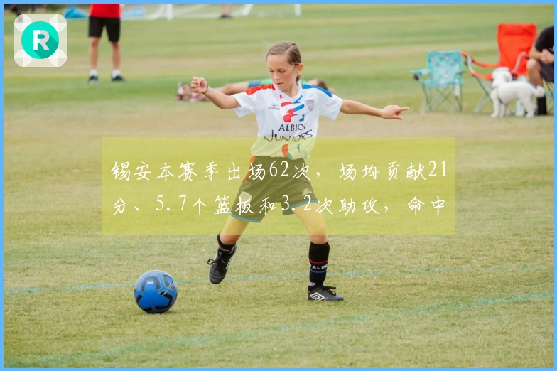 锡安本赛季出场62次，场均贡献21分、5.7个篮板和3.2次助攻，命中率高达60%